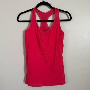 LuLuLemon Deep Breath Lush Coral Tank - size 8